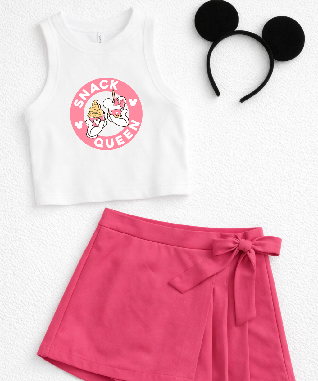 Snack Queen - Tshirt/Cropped Vest