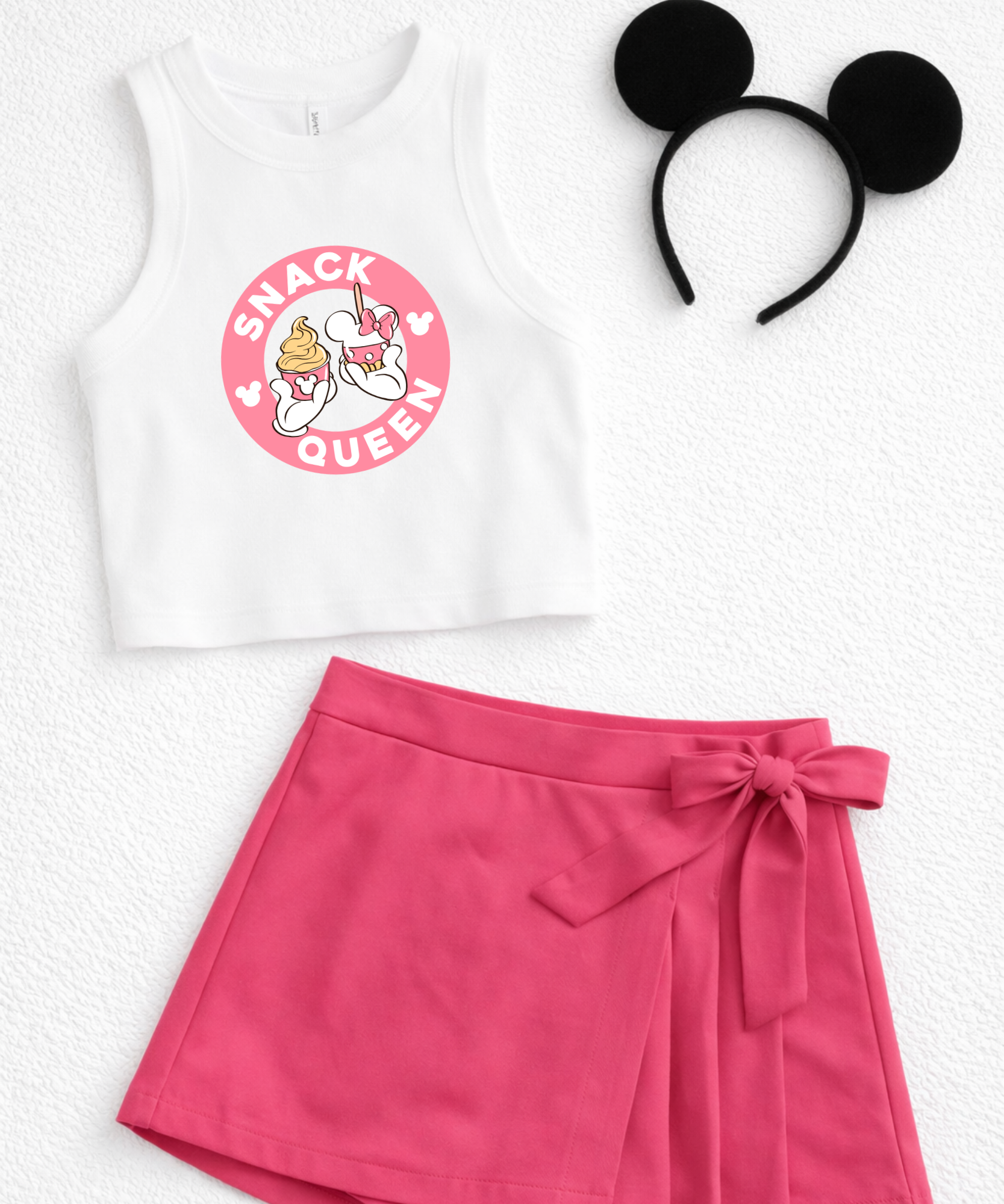 Snack Queen - Tshirt/Cropped Vest