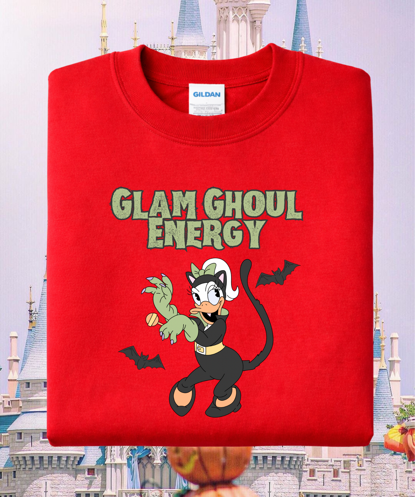 Glam Ghoul Energy Halloween Exclusive - Tshirt/Sweatshirt - White/Pink/Red
