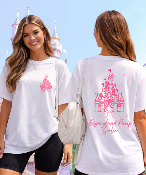 DLP Girlie Exclusive - Double Sided Tshirt/Sweatshirt - White/Pink/Black