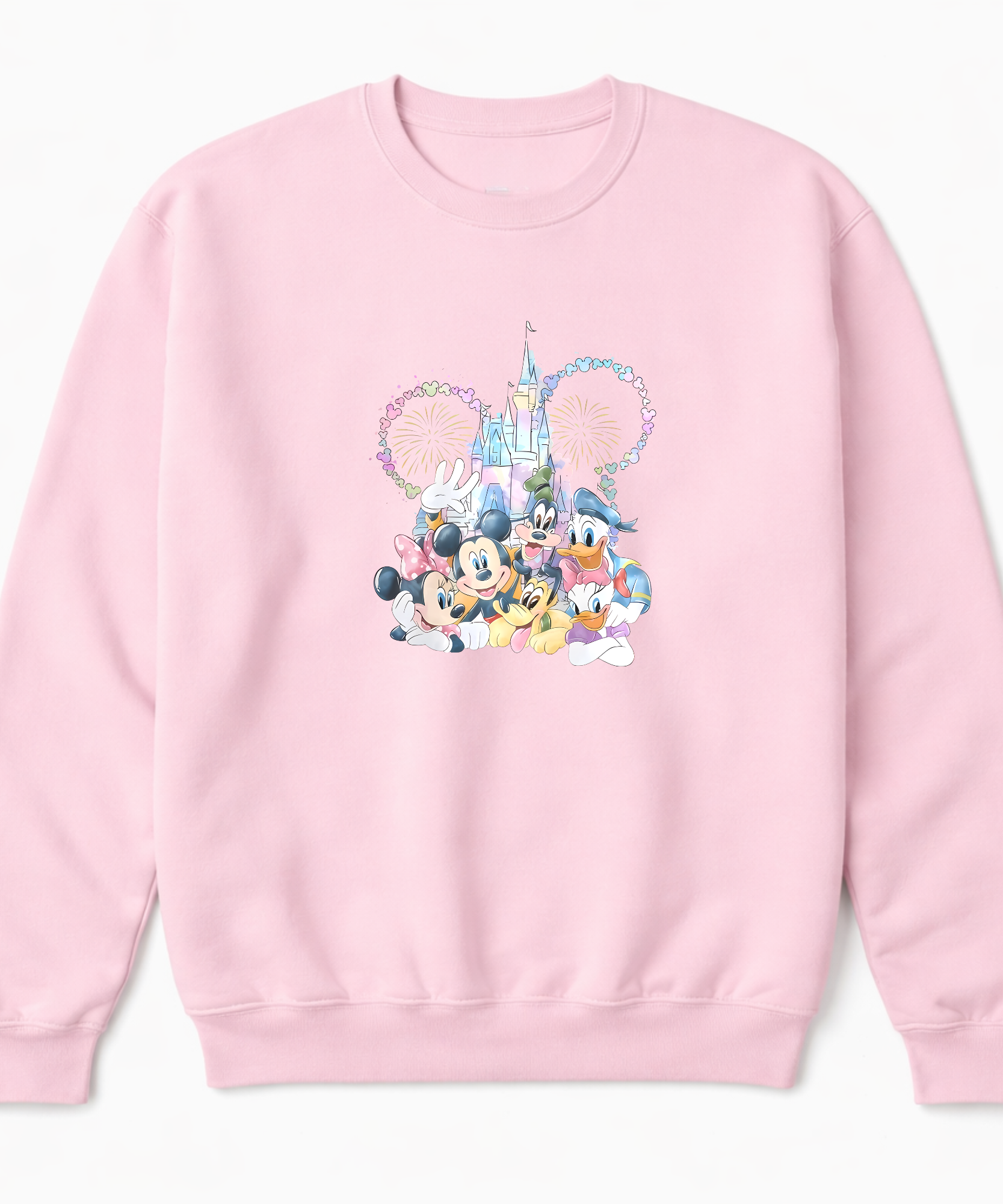 Pastel Mouse & Friends - Tshirt/Sweatshirt - White/Pink