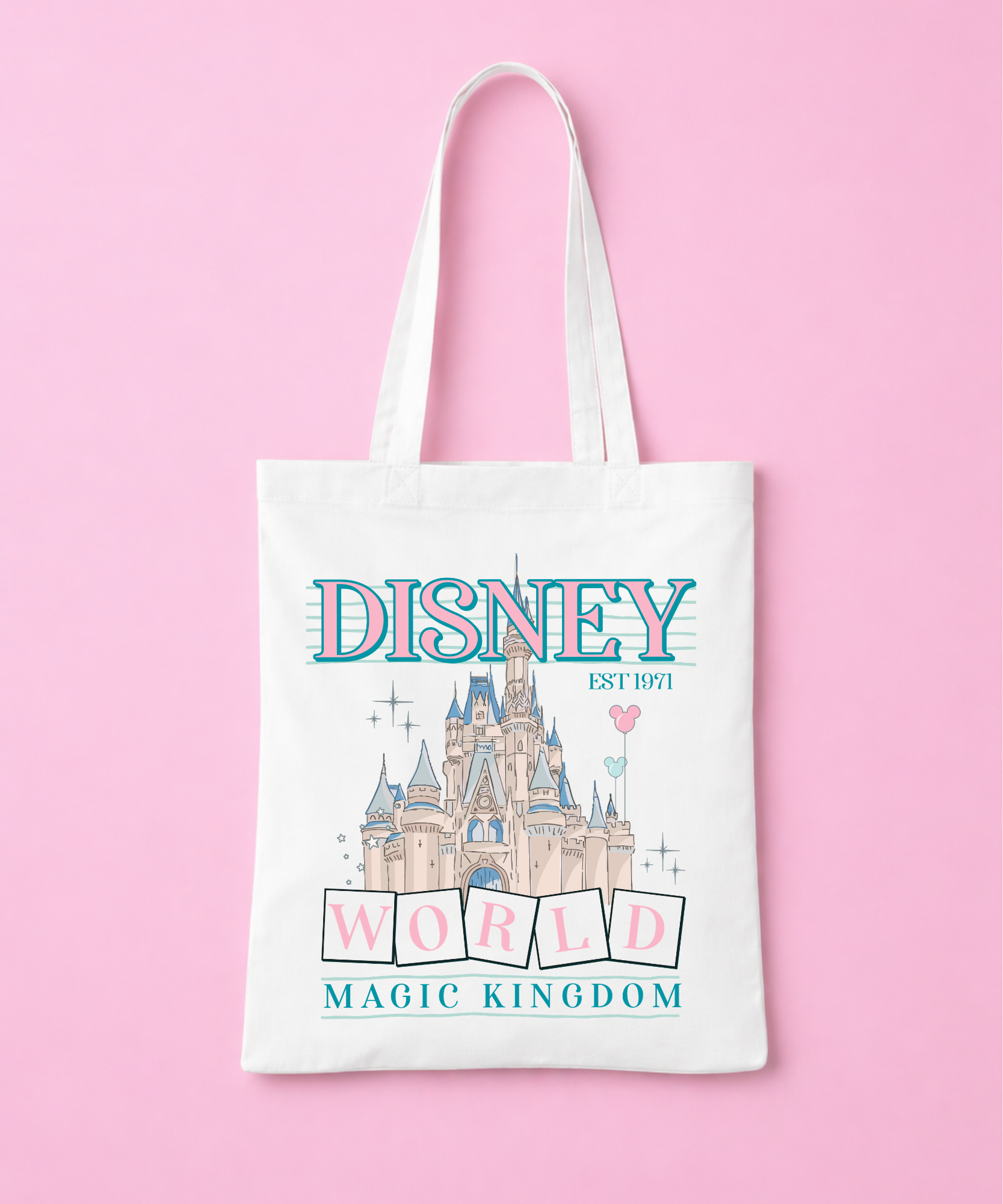 WDW MK White Tote Bag