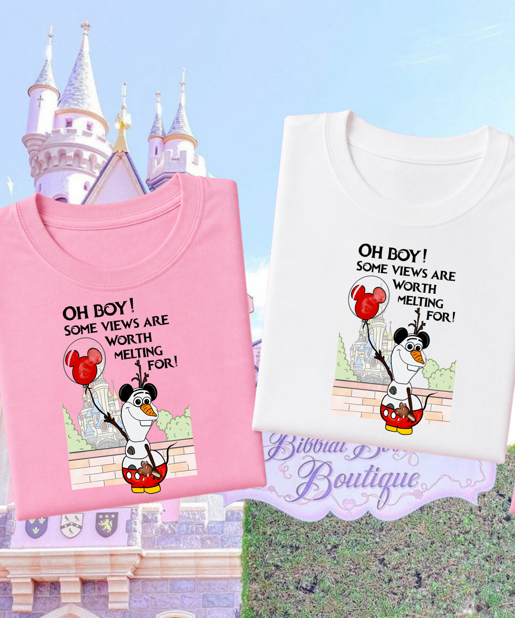 Oh boy! Olaf Exclusive - Tshirt - White/Pink