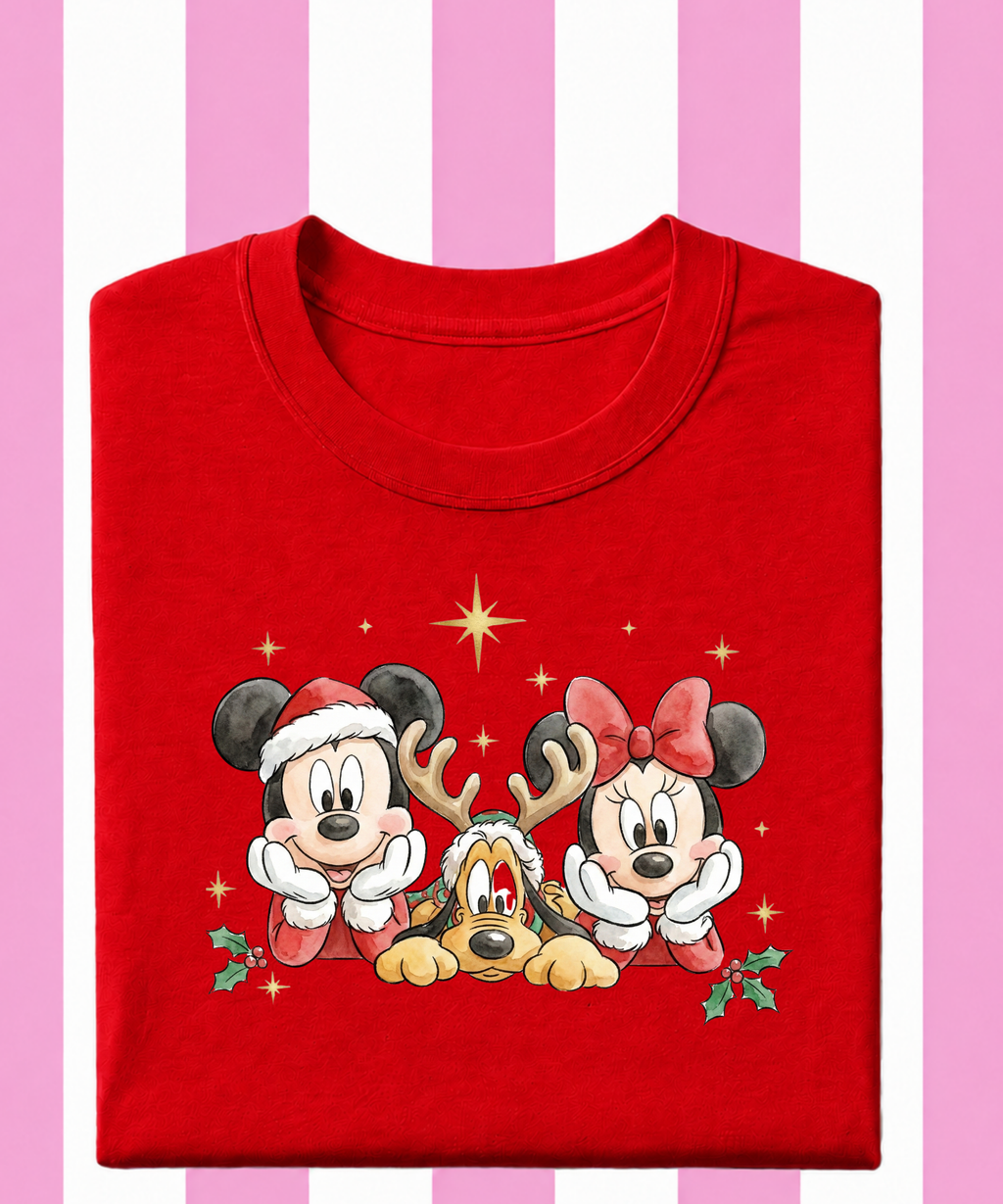 Minnie Mickey Pluto Christmas - Tshirt/Sweatshirt