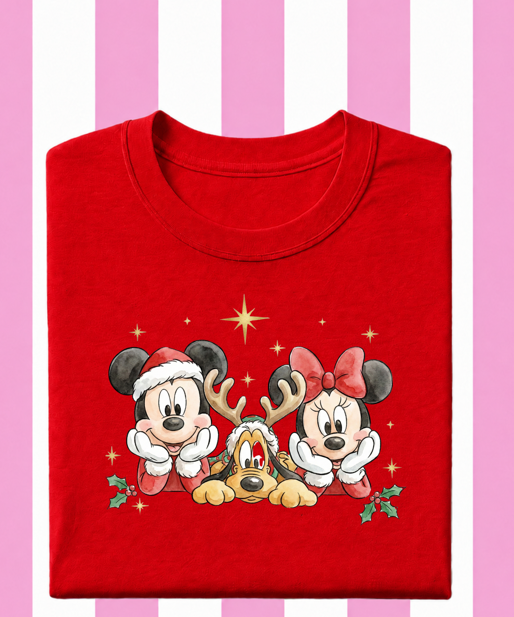 Minnie Mickey Pluto Christmas - Tshirt/Sweatshirt