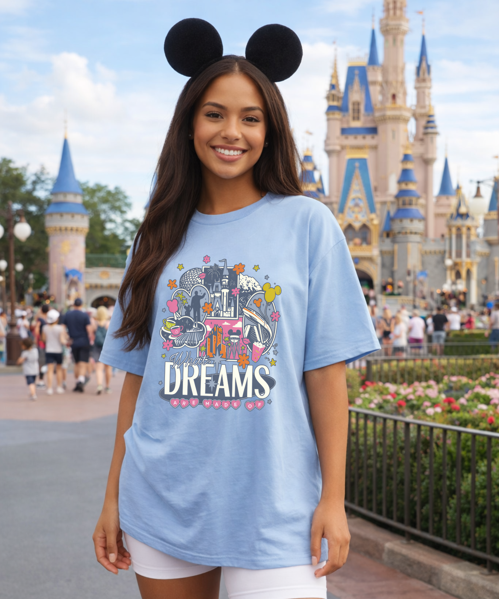 Dreams - Tshirt/Sweatshirt - White/Pink/Blue