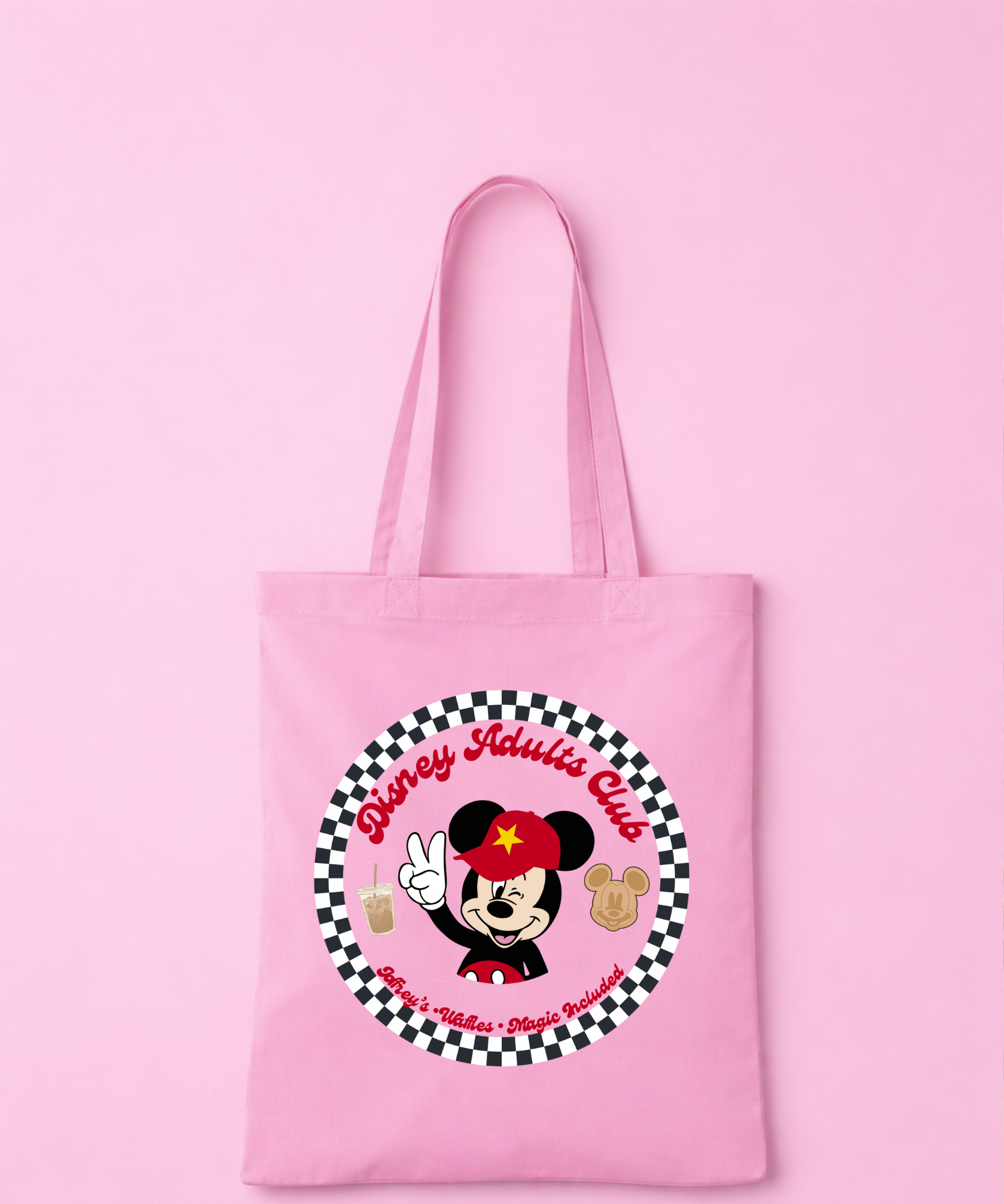 Adults Club Exclusive Tote Bag - White/Pink