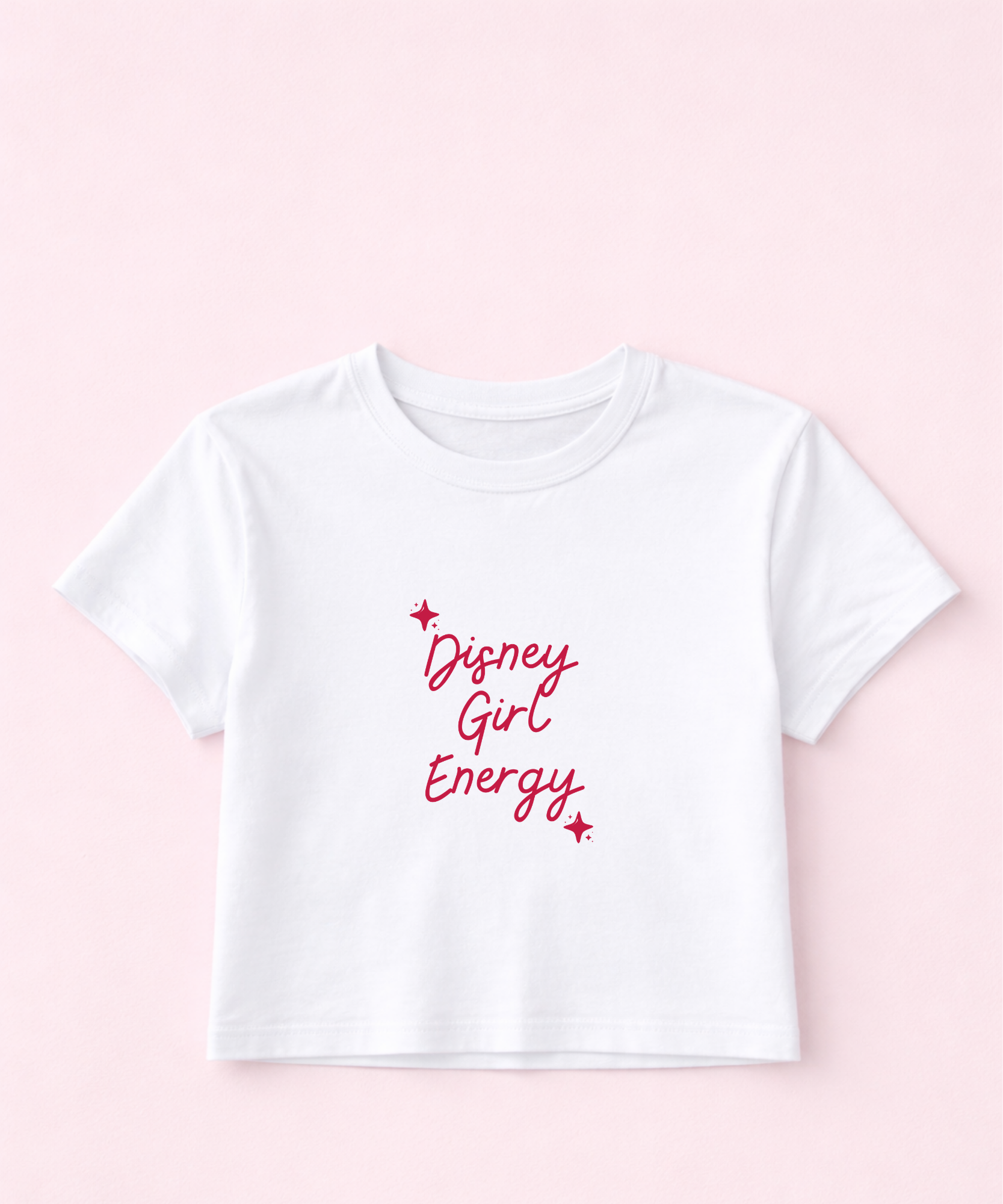 Girl Energy Exclusive - Cropped Baby Tee - White/Natural