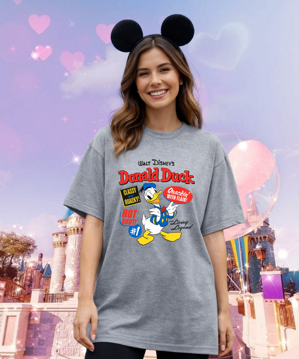 Donald - Tshirt - White/Blue/Grey