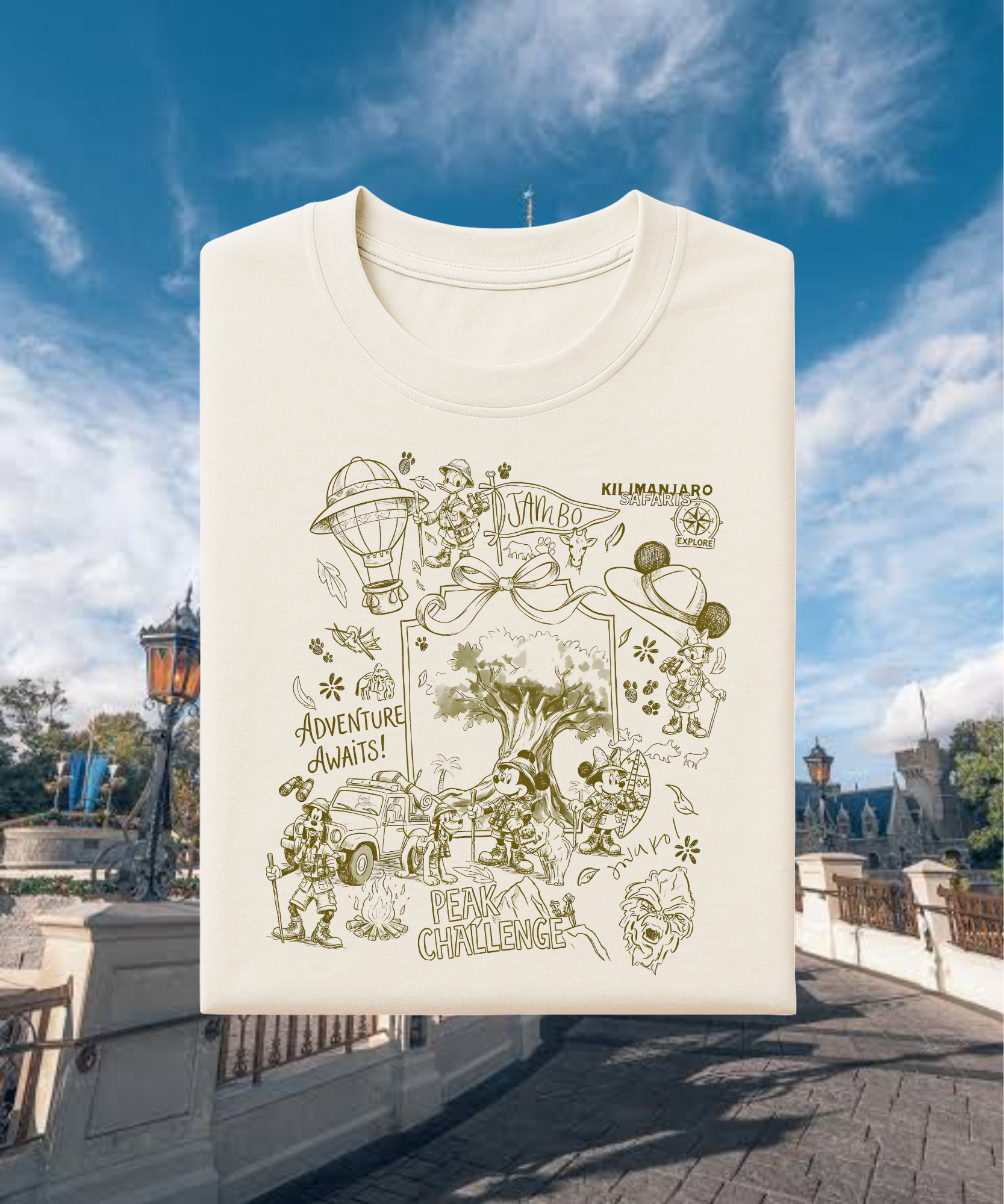 AK Peak Challenge - Tshirt - Sand
