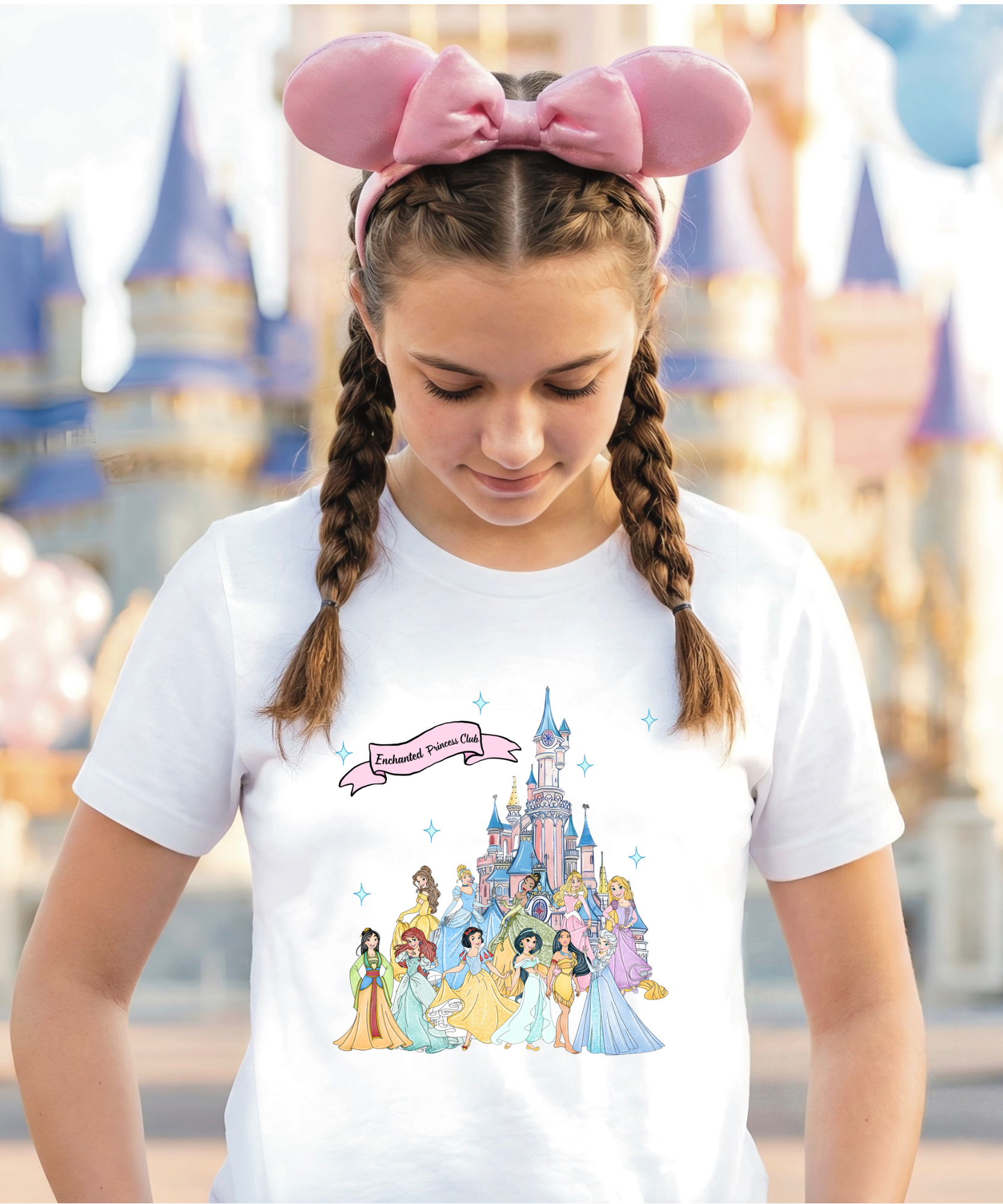 Enchanted Princess Club Exclusive - Tshirt/Sweatshirt - White/Pink