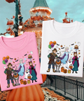 Frozen Halloween - Tshirt - White/Pink/Purple