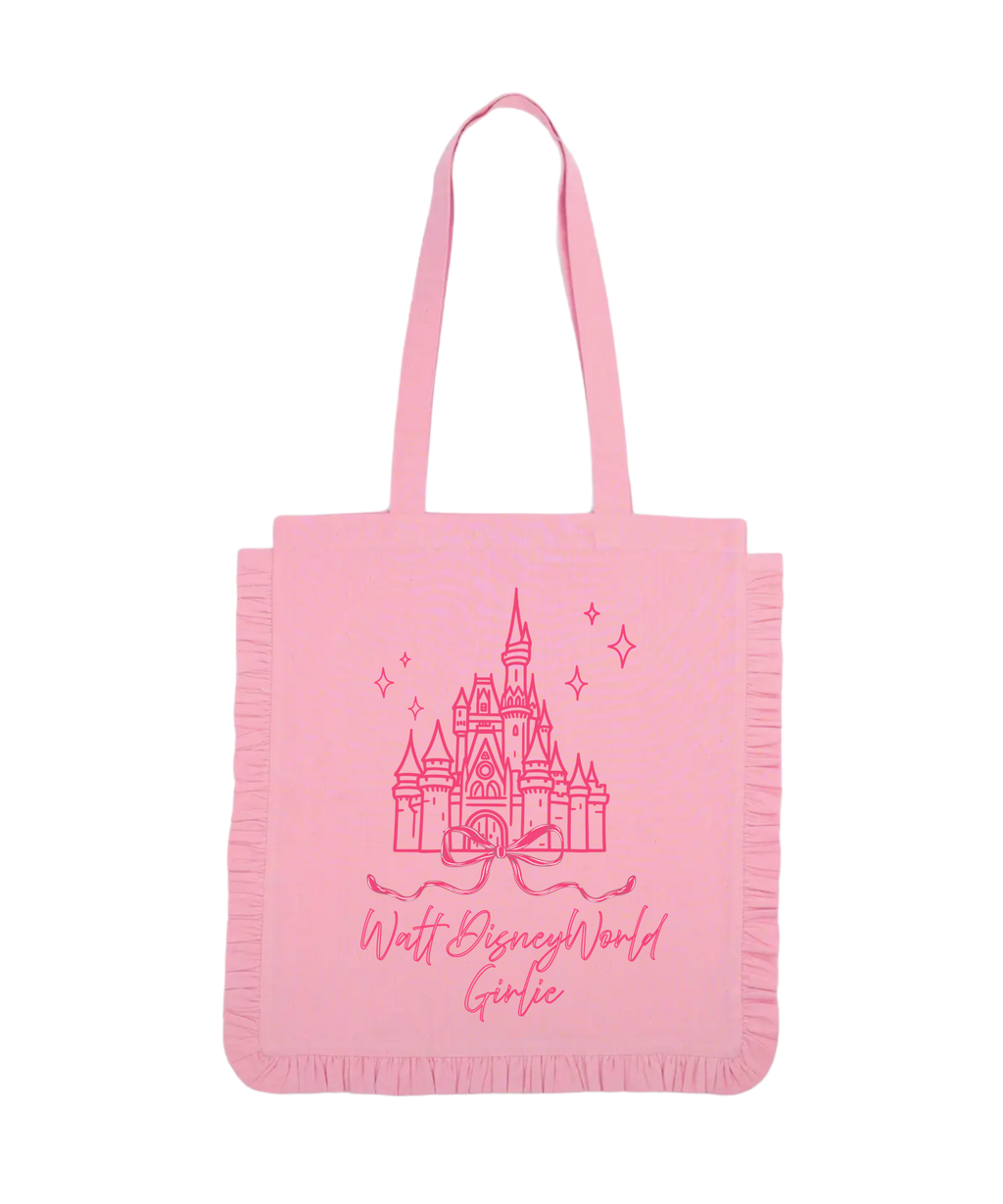Pink Ruffle Tote Bags - PRE ORDER - 4-5 weeks turnaround 💕