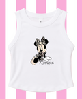 Leopard Minnie - Cropped Tee/Cropped Vest