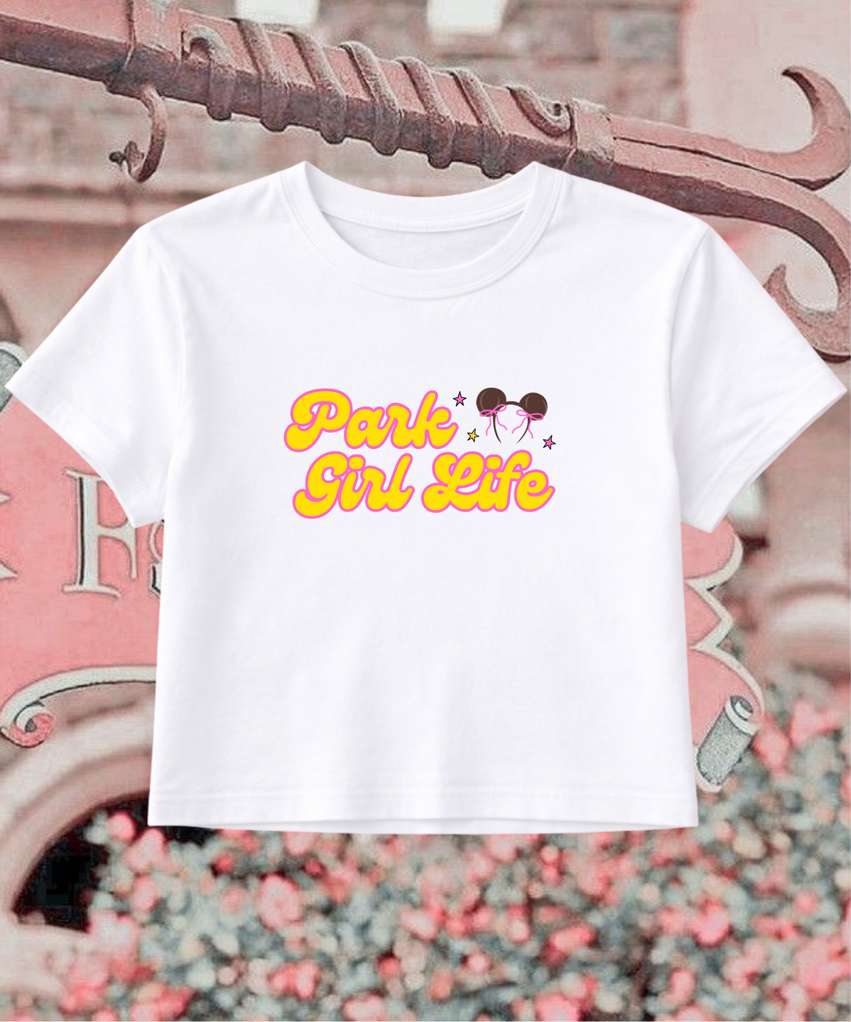 Park Girl Life Exclusive - Cropped Tee/Cropped Vest - White/Black