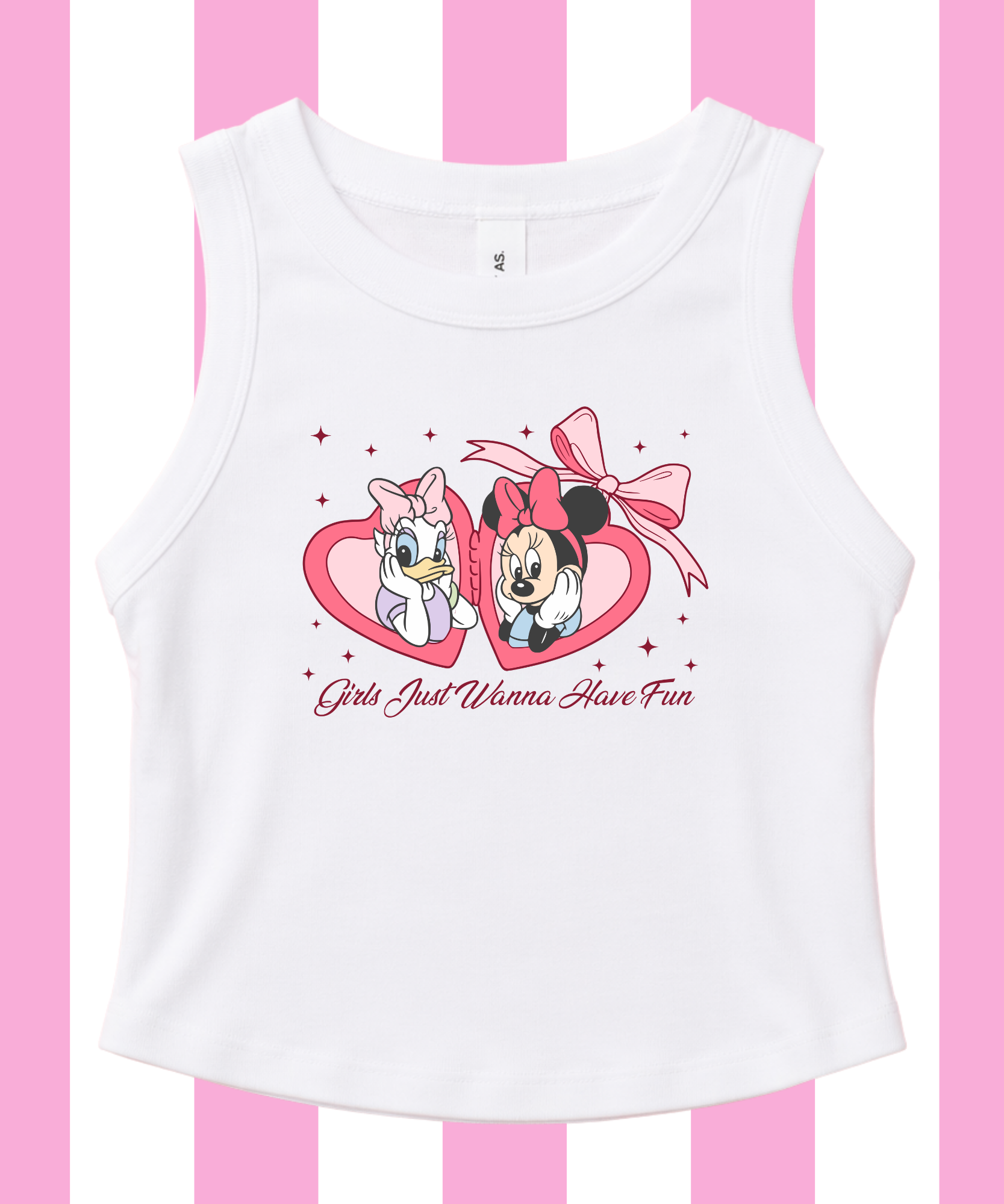 Girls Just Wanna Have Fun - Cropped Tee/Cropped Vest
