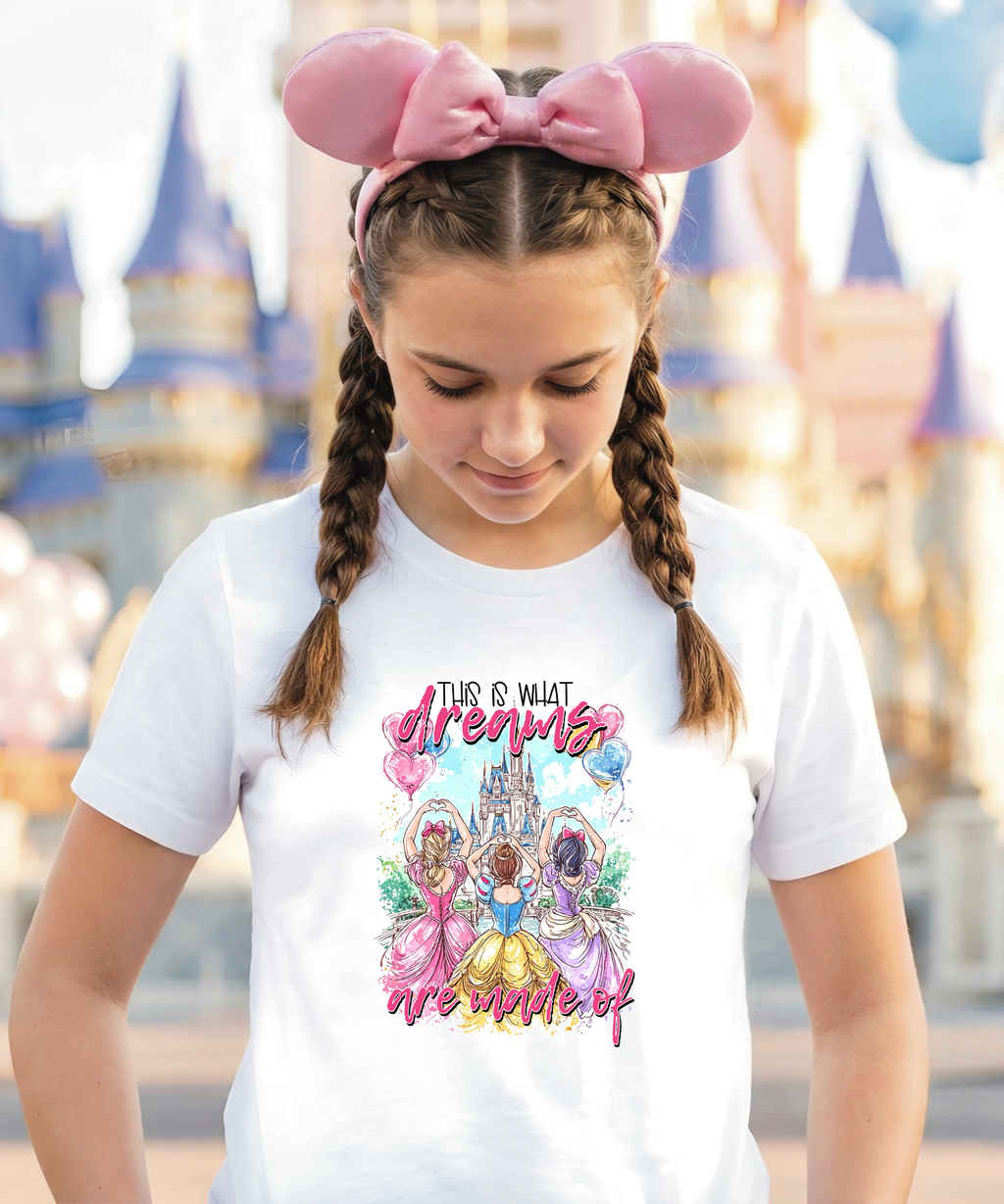 Princess Dreams - Tshirt - Pink/White