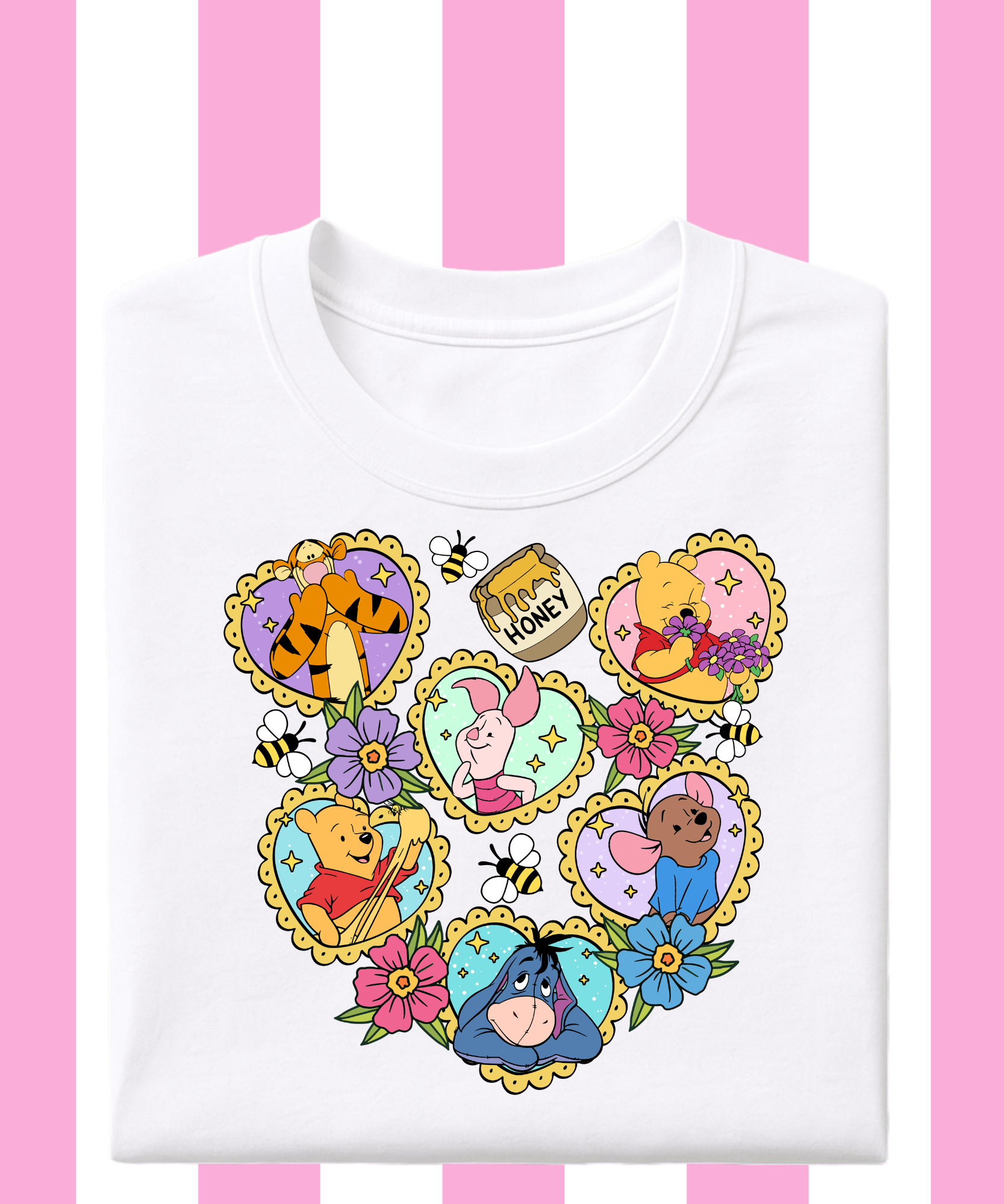 Pooh & Friends Hearts - Tshirt