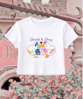 Donald Daisy - Cropped Tee - White