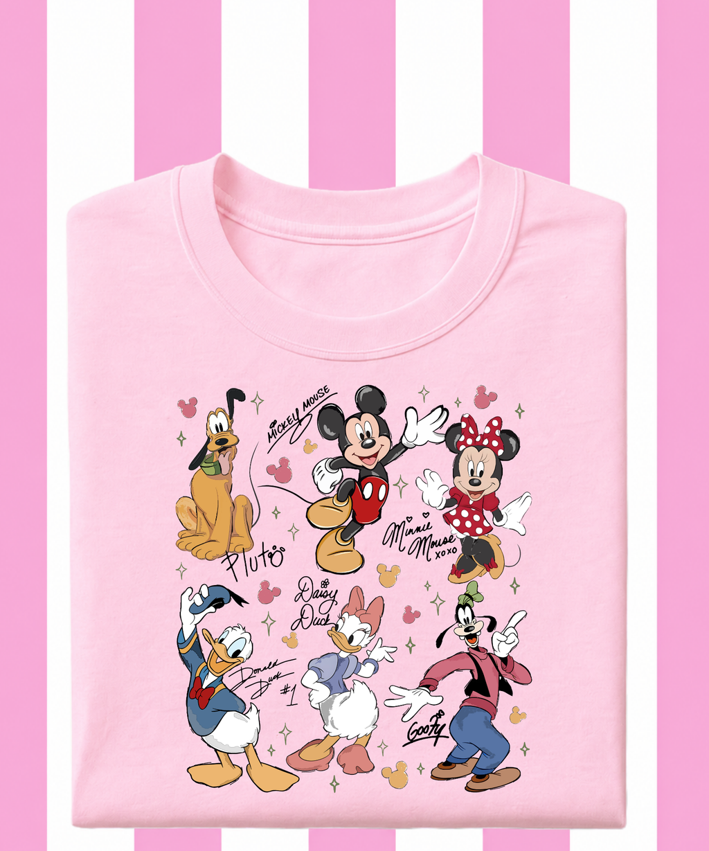 Mouse Friends & Names - Tshirt