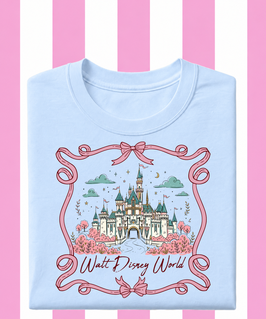 WDW Castle & Ribbon Frame - Tshirt/Sweatshirt