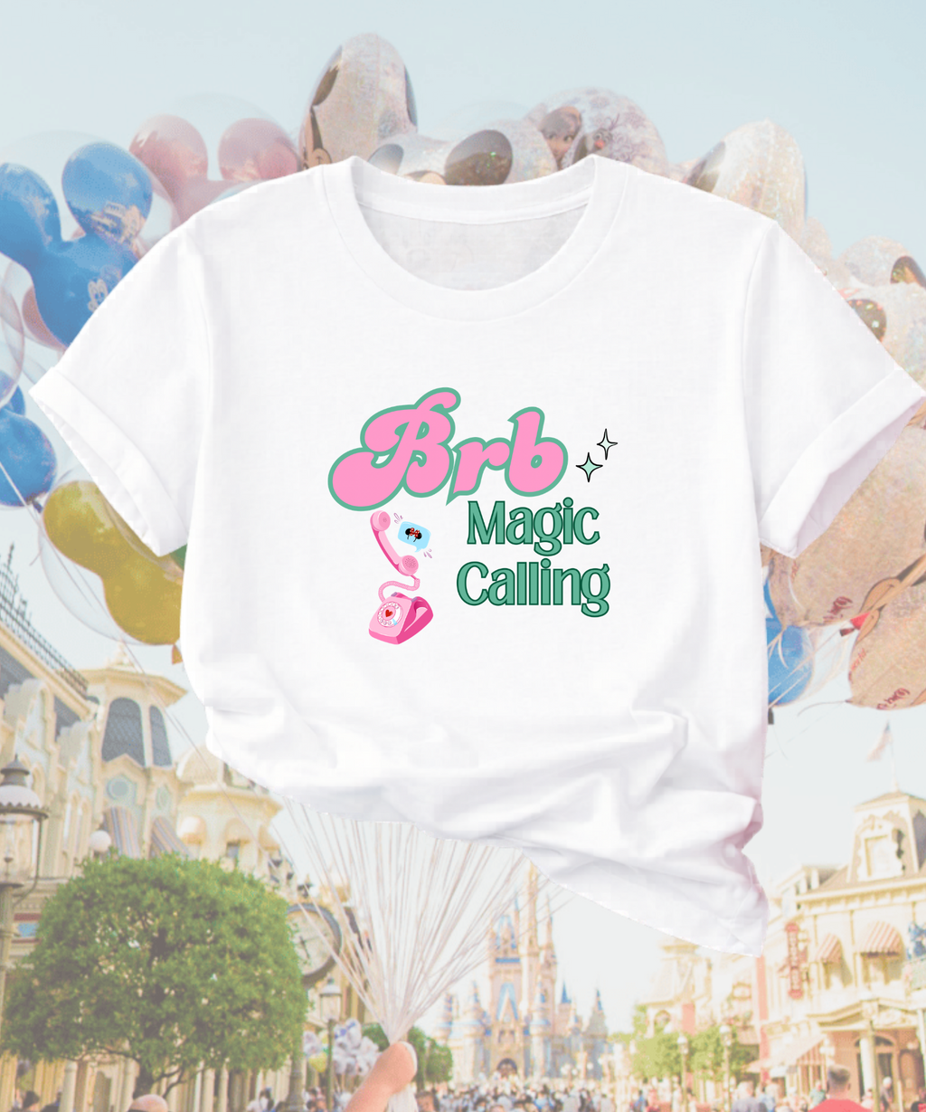 BRB Magic Calling Exclusive - Tshirt/Sweatshirt - White/Pink