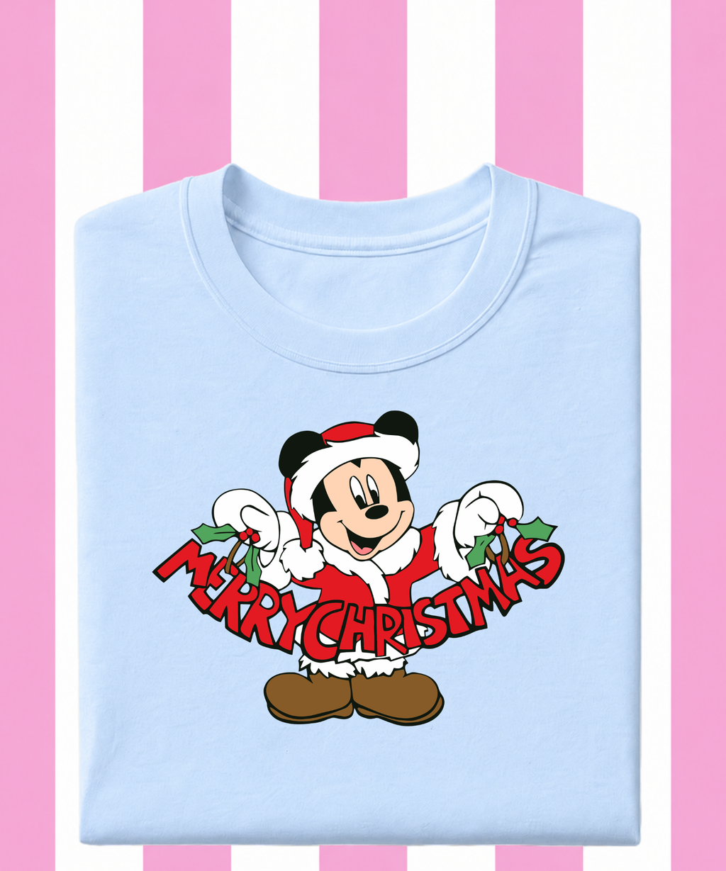 Merry Christmas Mickey - Tshirt