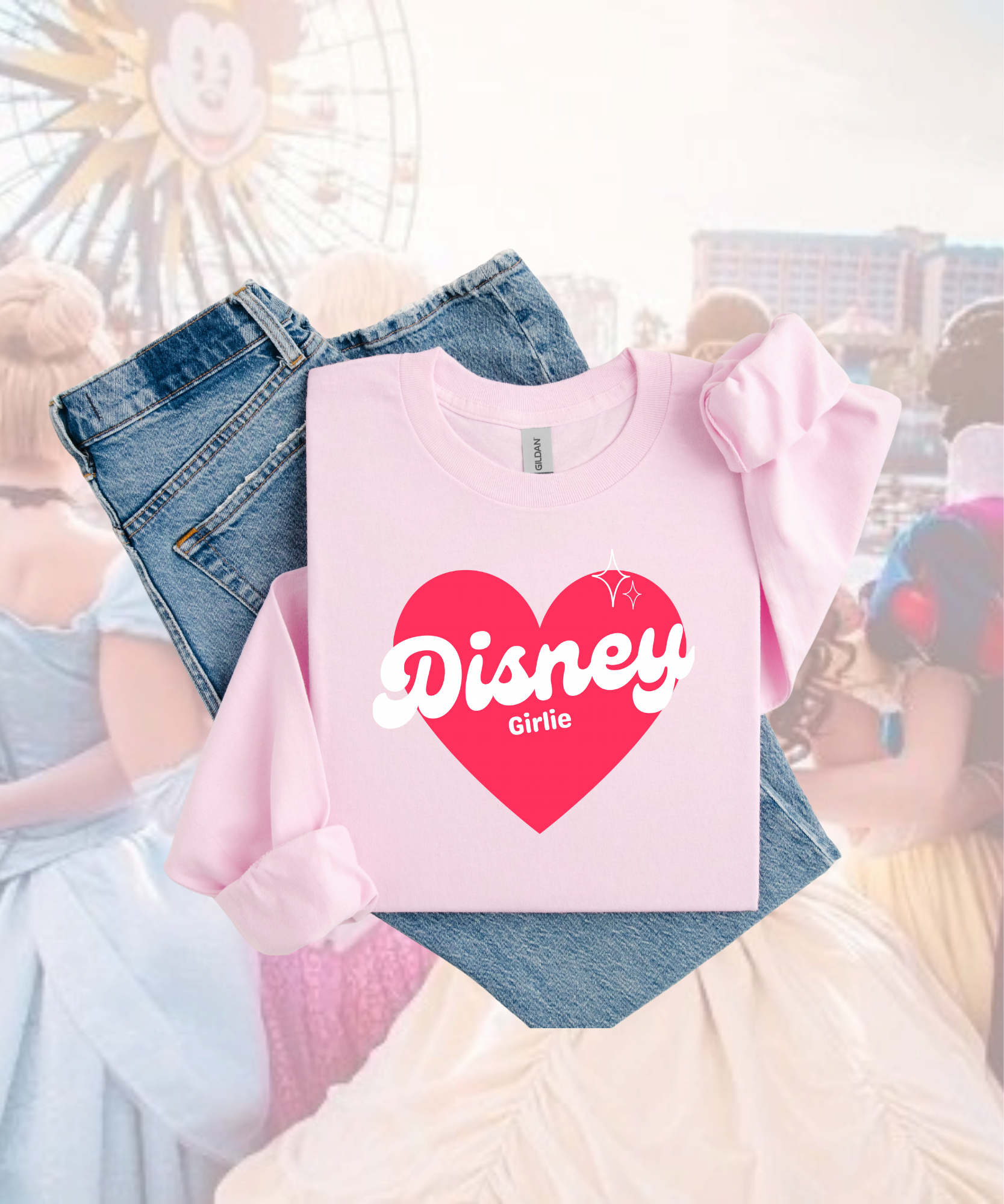 DNY Girlie Heart Exclusive - Tshirt/Sweatshirt - Pink
