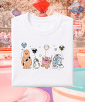 Chewie & Friends - Tshirt - White/Pink/Hot Pink