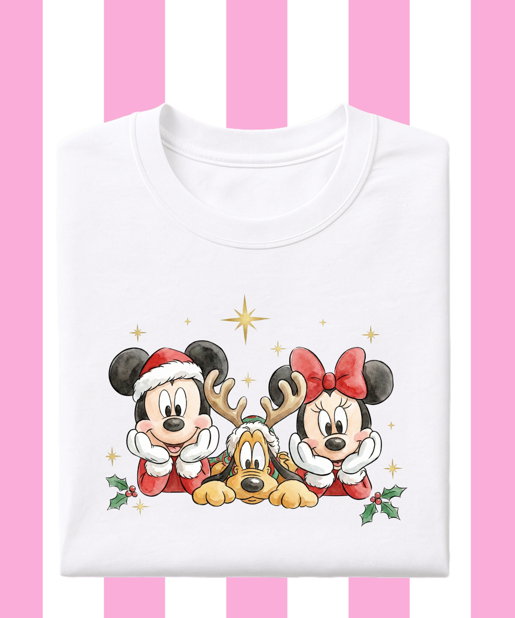Minnie Mickey Pluto Christmas - Tshirt/Sweatshirt