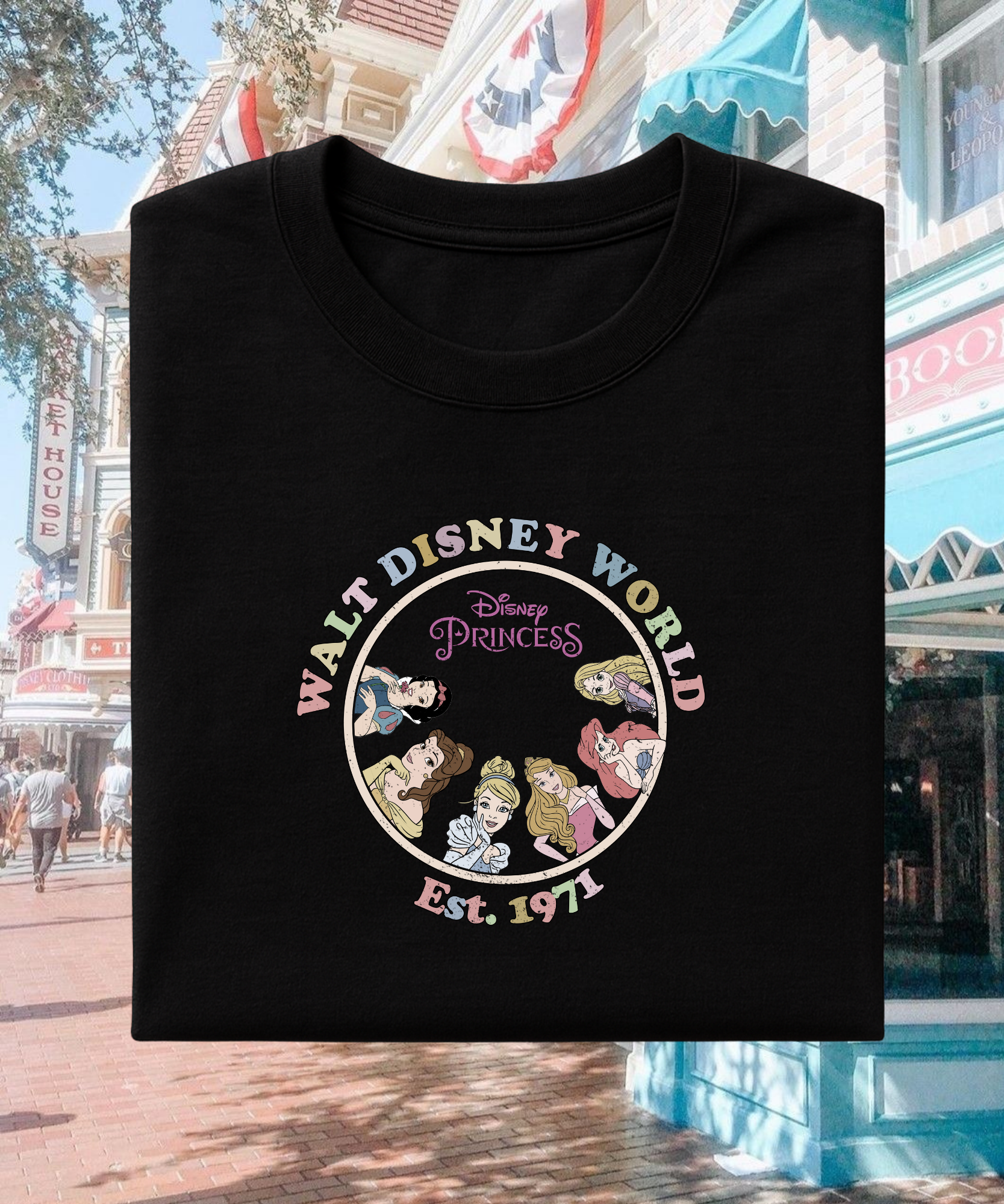 WDW Princesses - Tshirt/Sweatshirt - Black/white