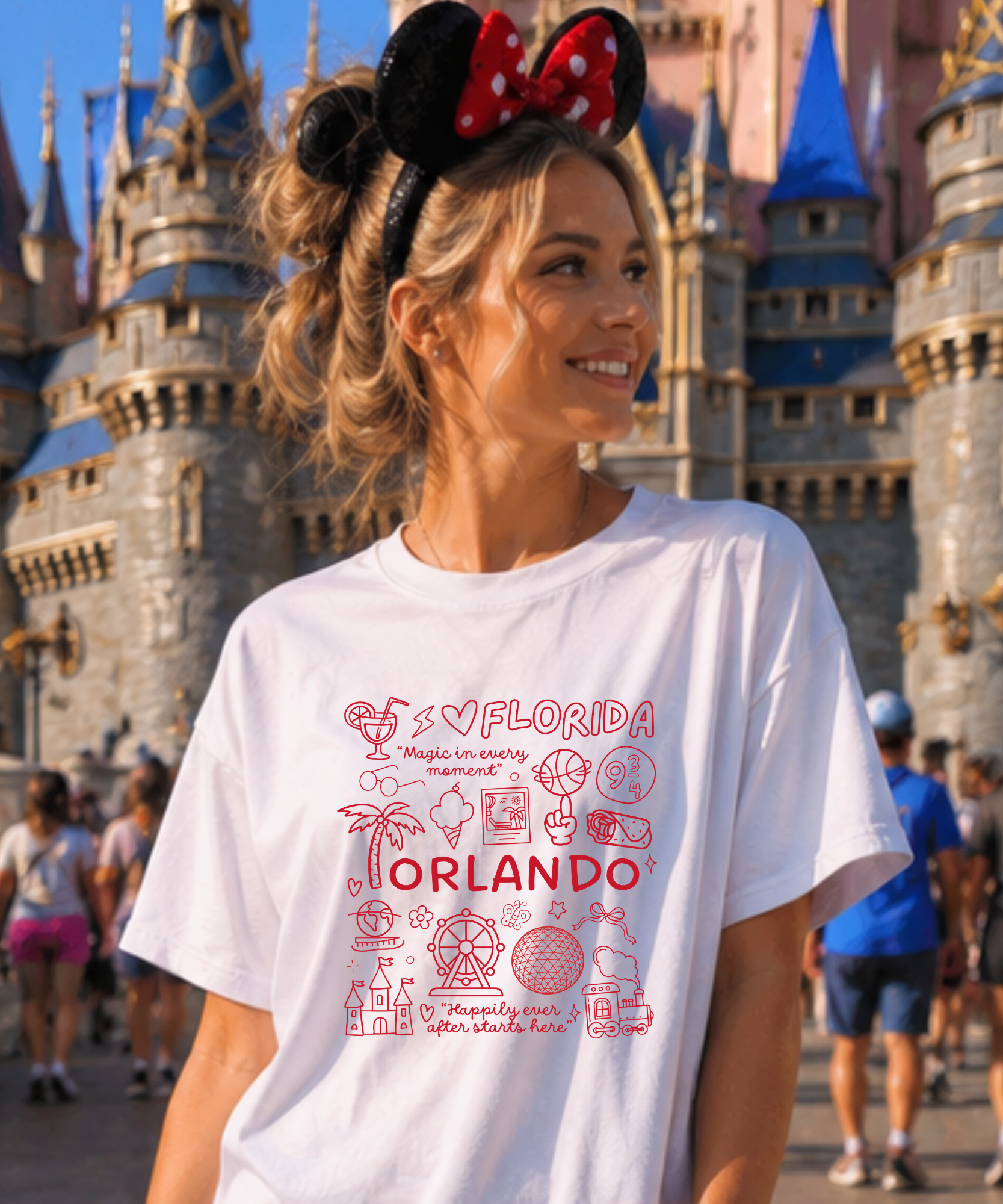 I Love Florida - T-shirt/Sweatshirt - White/Pink