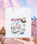 Most Magical Place Scattered - Tshirt/Sweatshirt - White/Pink/Blue