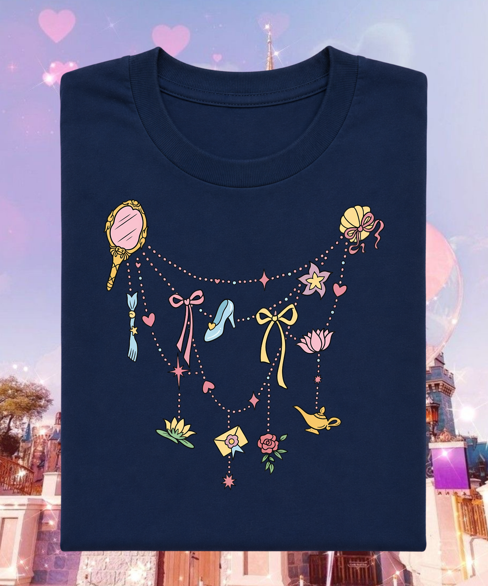 Princess Charms - Tshirt/Sweatshirt - White/Pink Lemonade/Peppermint/Navy/Light Pink