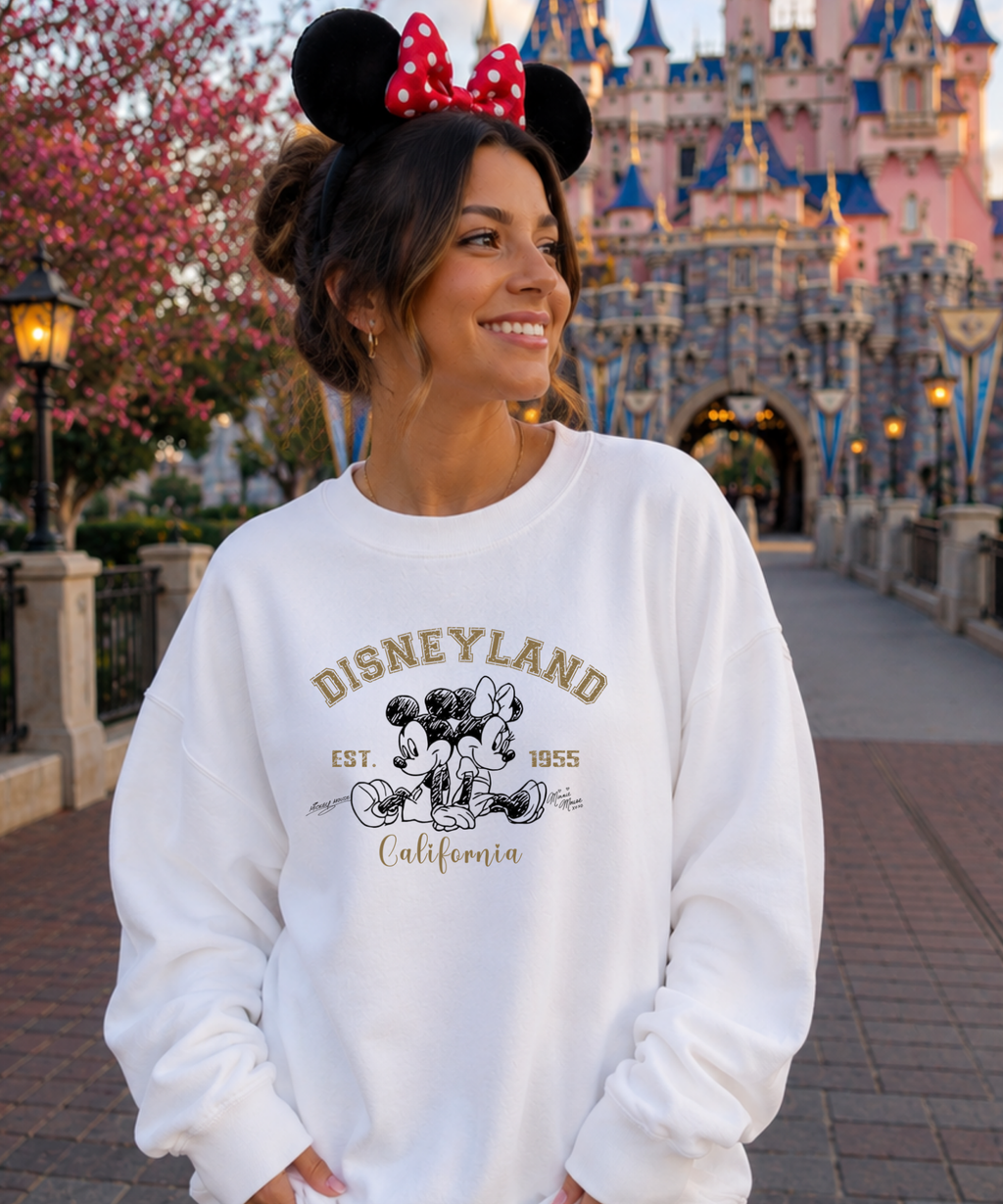California Mouse - Tshirt/Sweatshirt - White/Pink