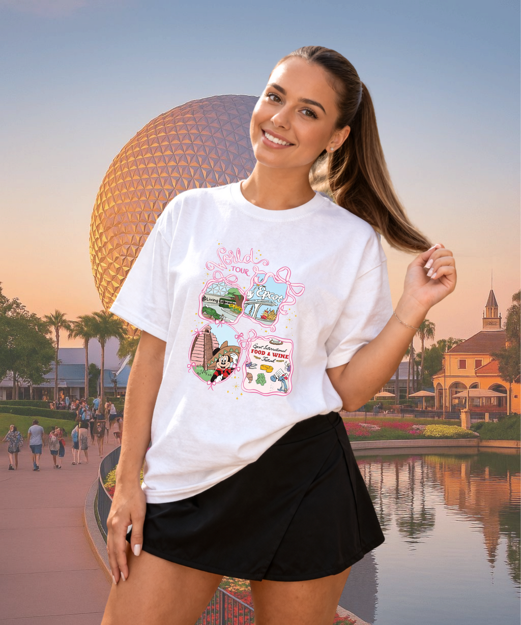 World Tour - Tshirt - White/Black