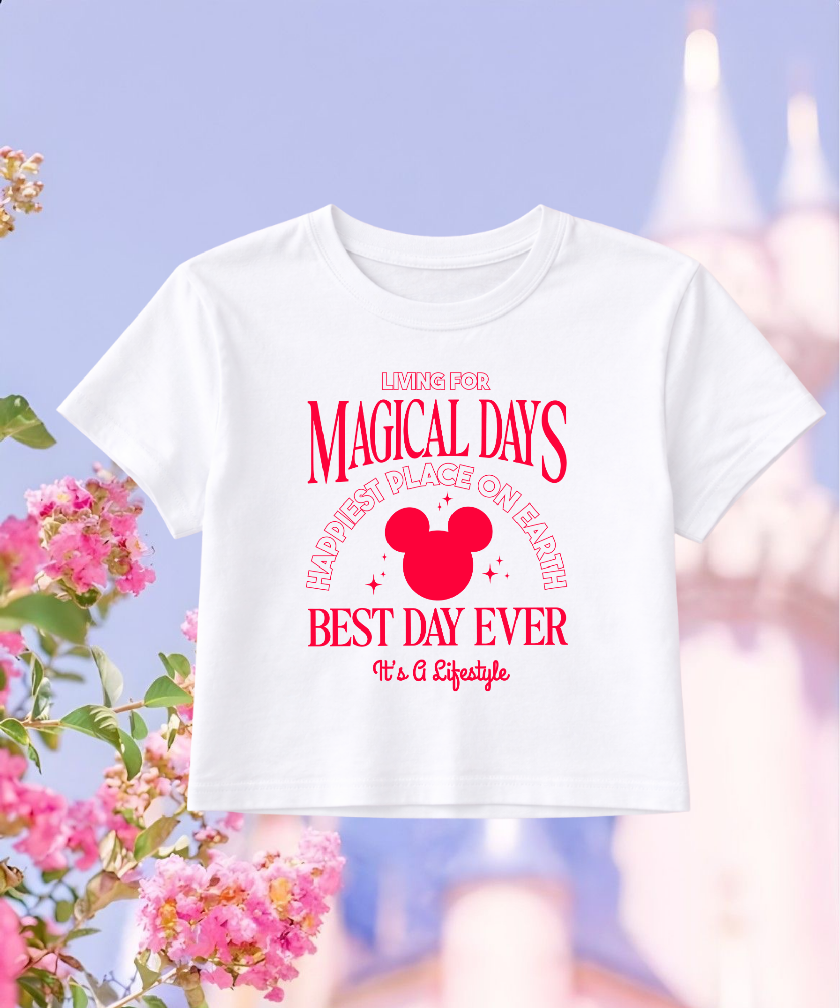 Magical Days Best Day Ever - Cropped Tee/Spaghetti Tank Top
