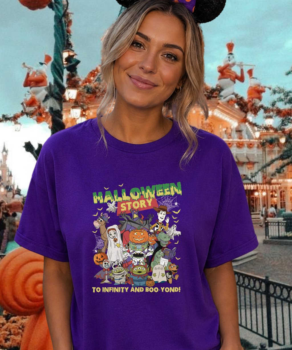 Toy Halloween Story - Tshirt - Red/Black/Purple