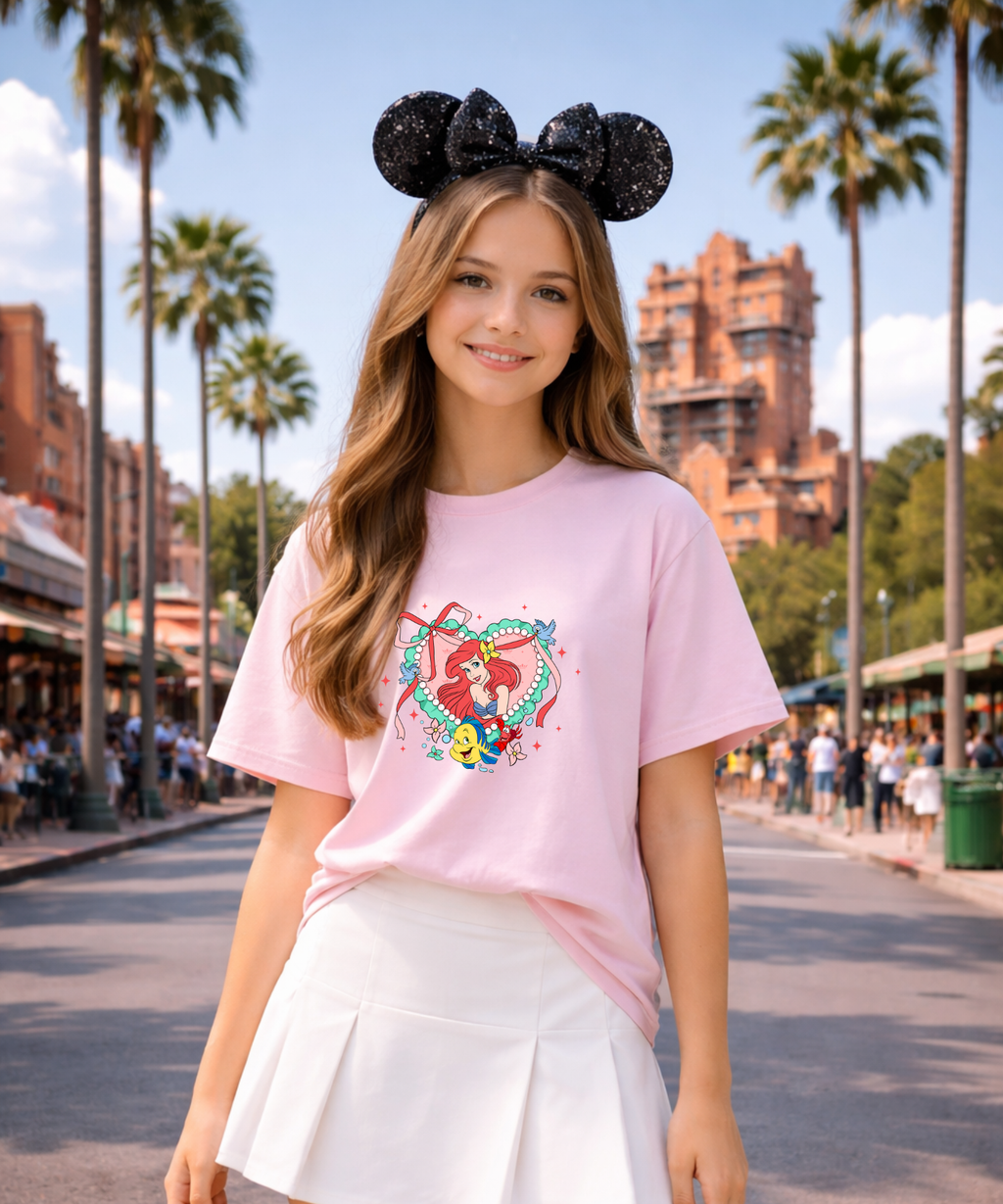 Princess Hearts Kids - Tshirt - Pink