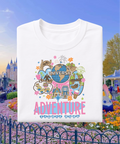 Universal Adventure Starts Here - Tshirt - White/Pink/Blue/Daisy Yellow