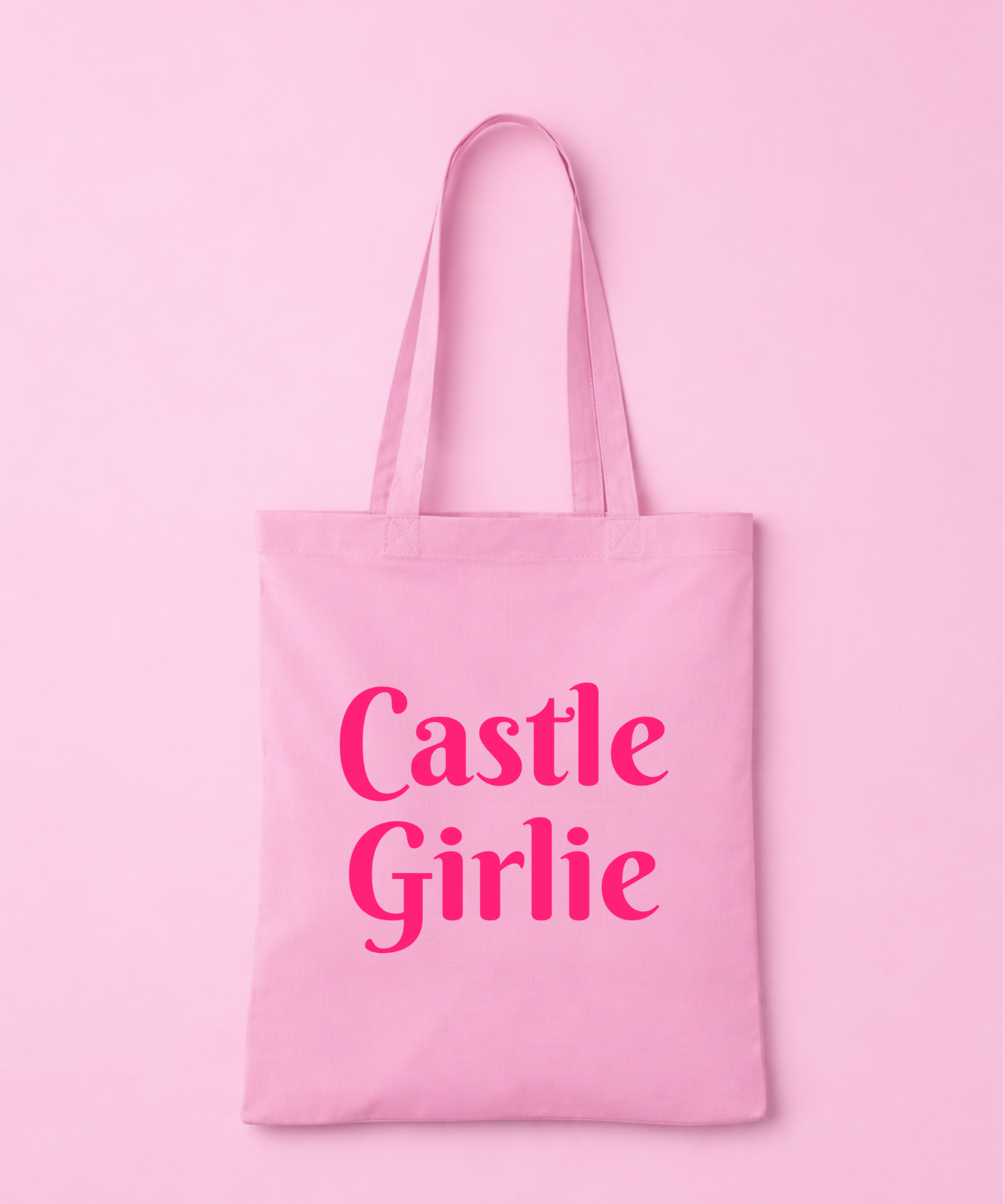 Castle Girlie Pink Tote Bag