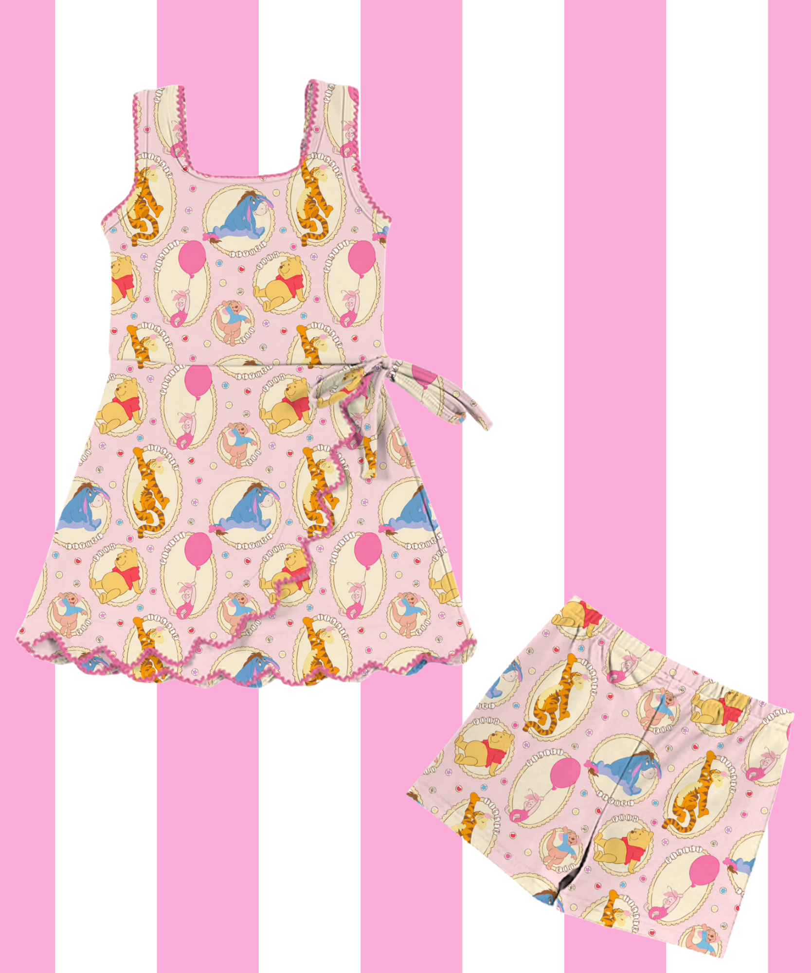 Pooh Park Day Dress & Shorts Set - PRE ORDER