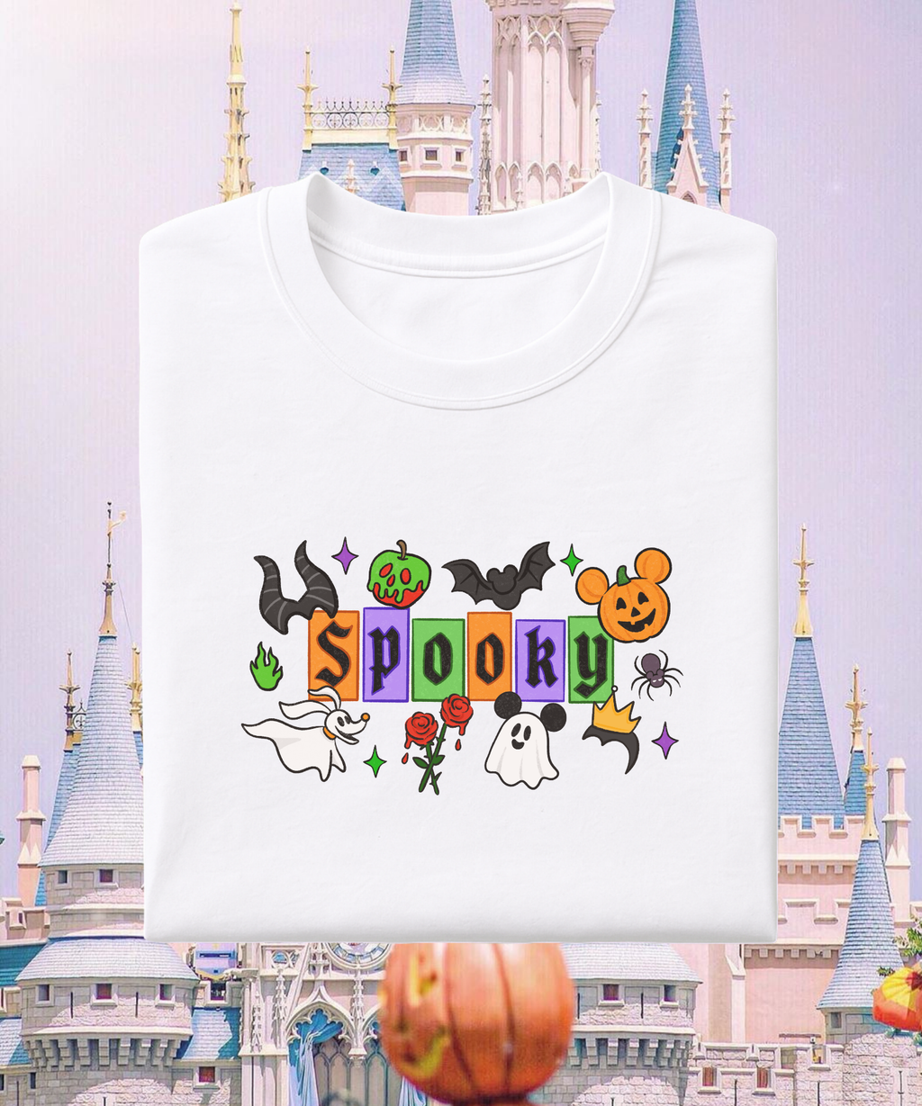 Spooky Halloween - Tshirt/Sweatshirt - White/Pink