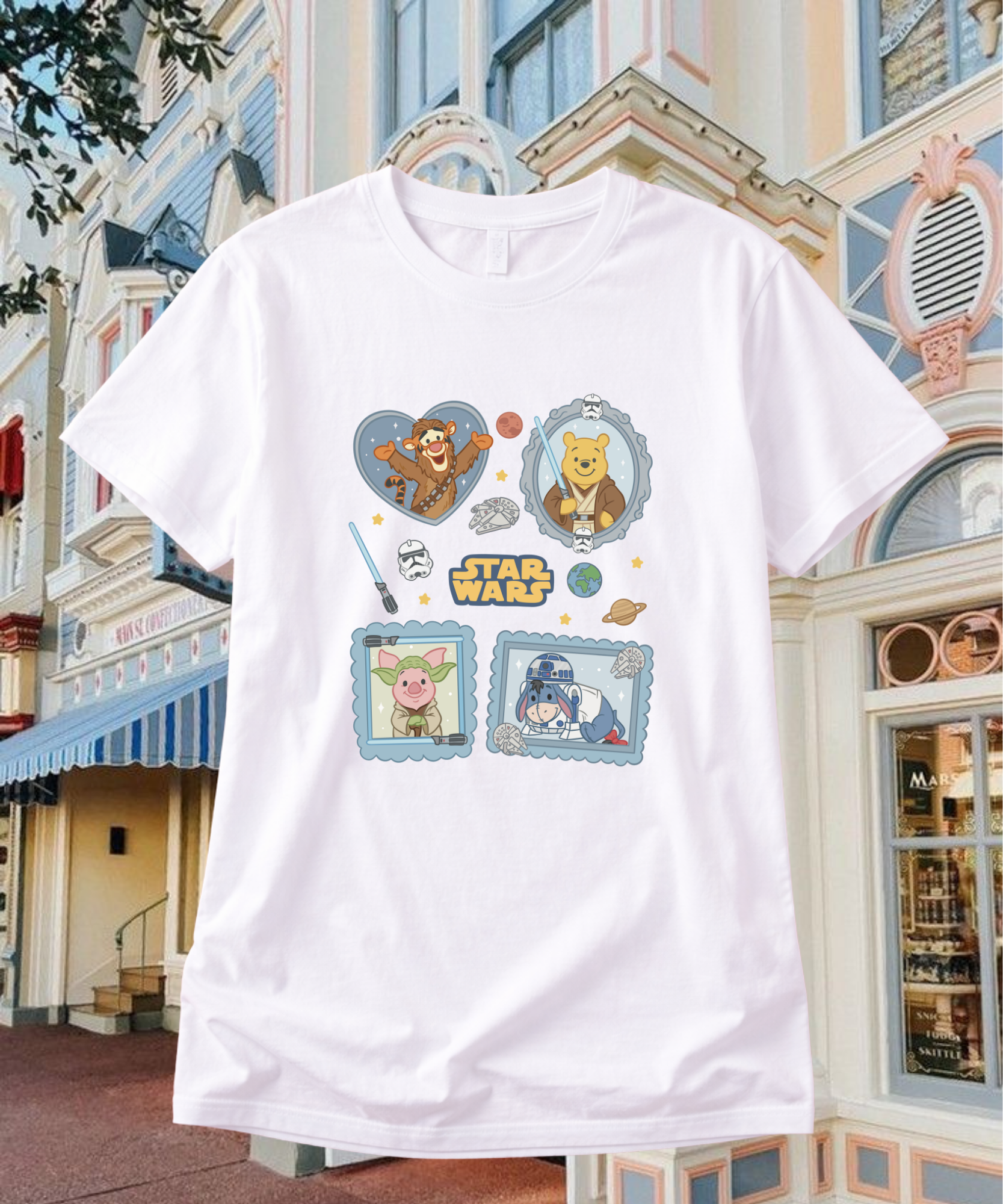 Star Wars Pooh - Tshirt - White