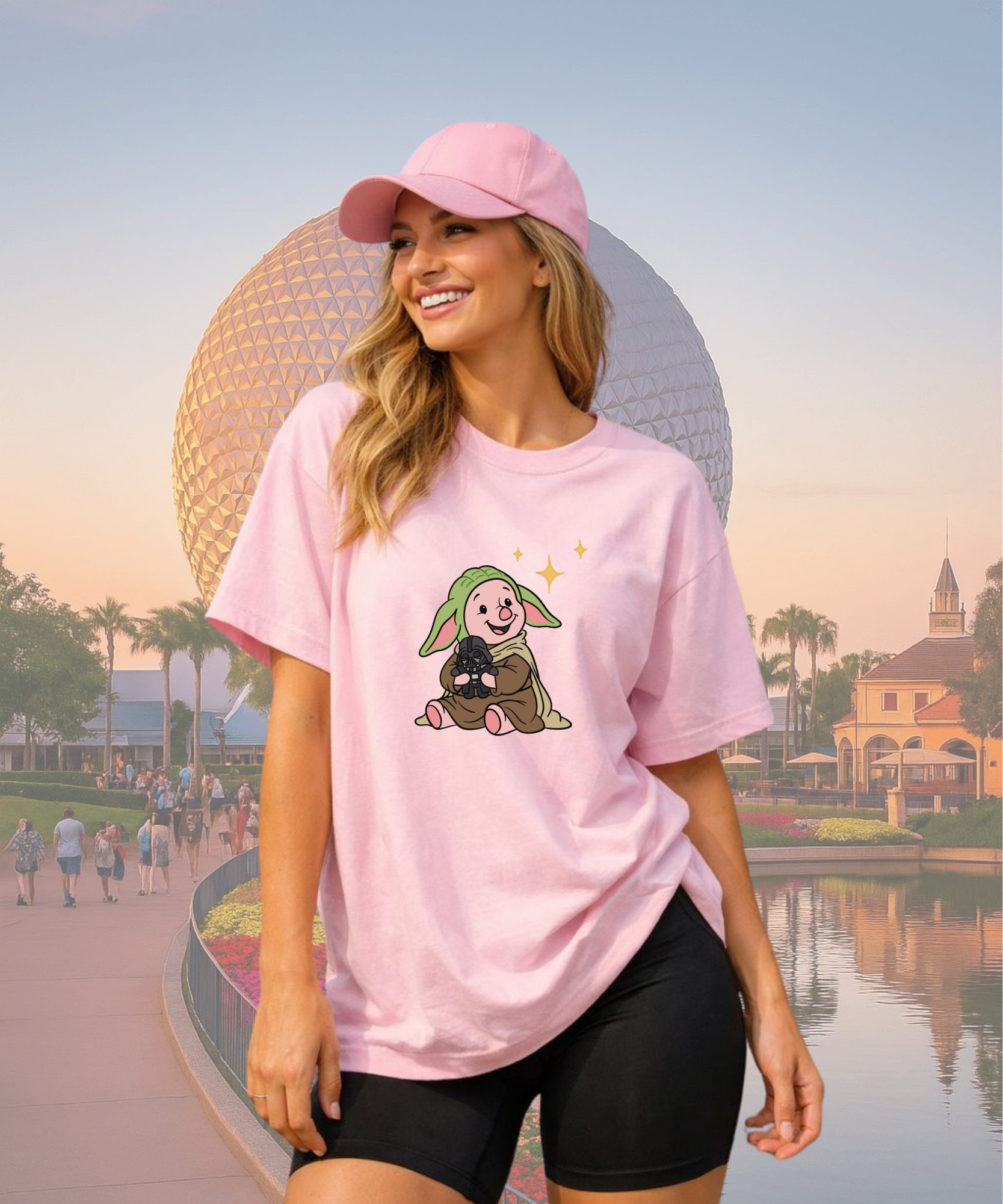 Piglet Star Wars - Tshirt - White/Pink/Sand