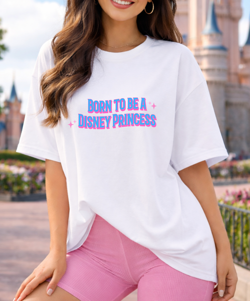 Born To Be A Princess Exclusive - Tshirt/Sweatshirt/Cropped Vest - White