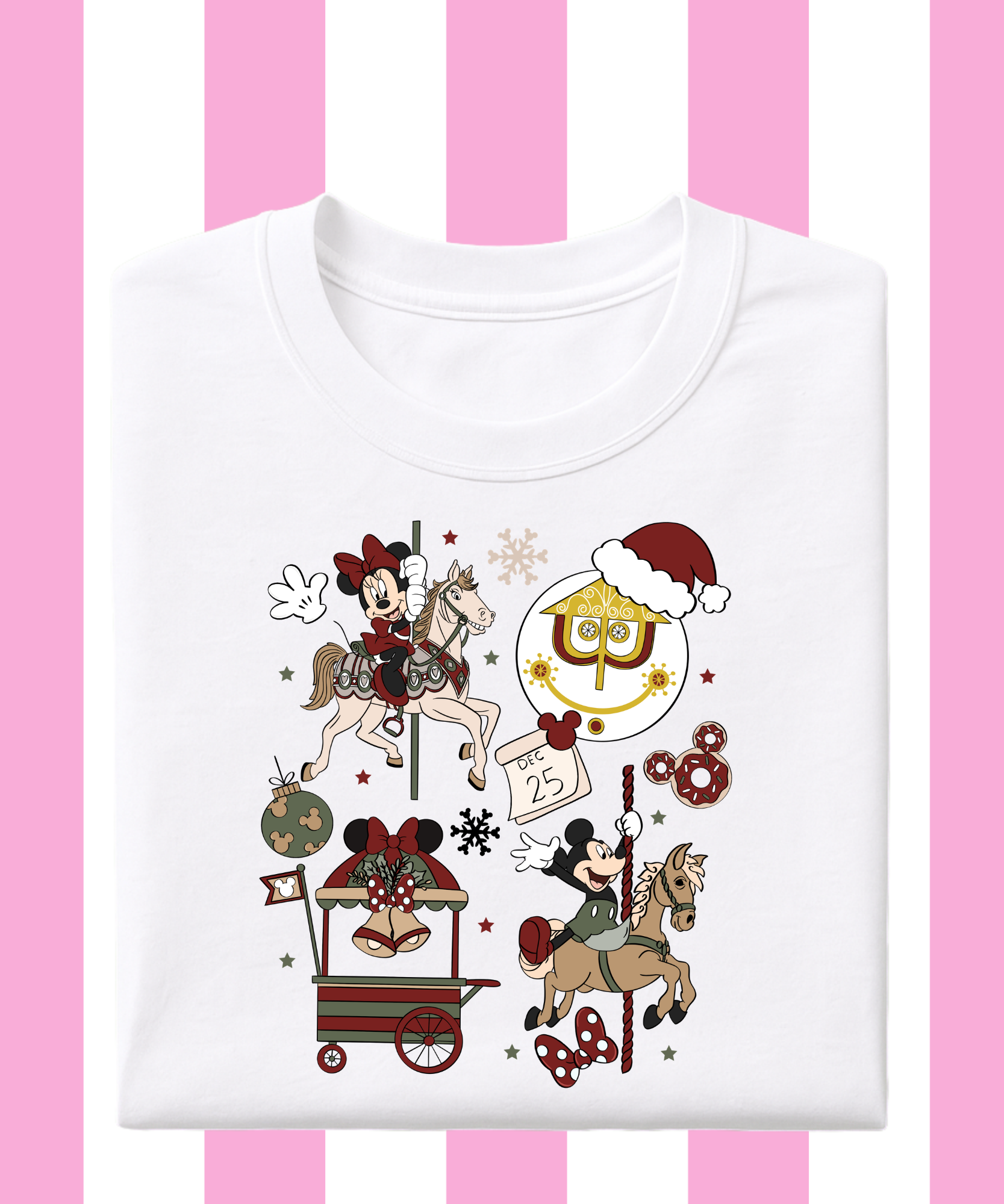 Mouse Christmas Carousel - T-shirt