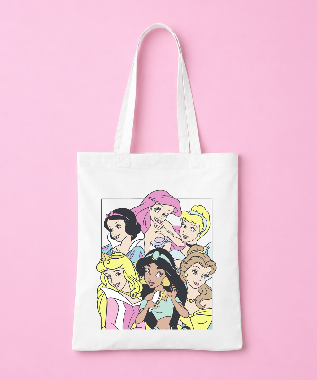 Princess Tote Bag - White/Pink