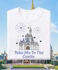 Take Me To The Castle Exclusive - Tshirt - White/Pink