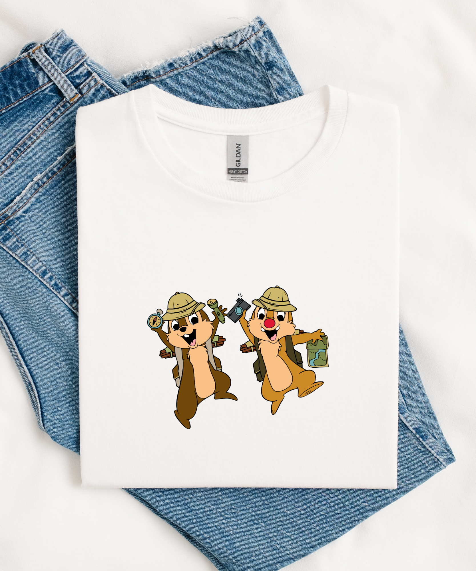 Chip n Dale AK - Tshirt - White
